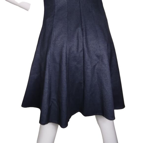 Tommy Hilfiger Indigo Fit and Flare Dress Size 8 Sparkle Denim Look Stretchy - Picture 14 of 15